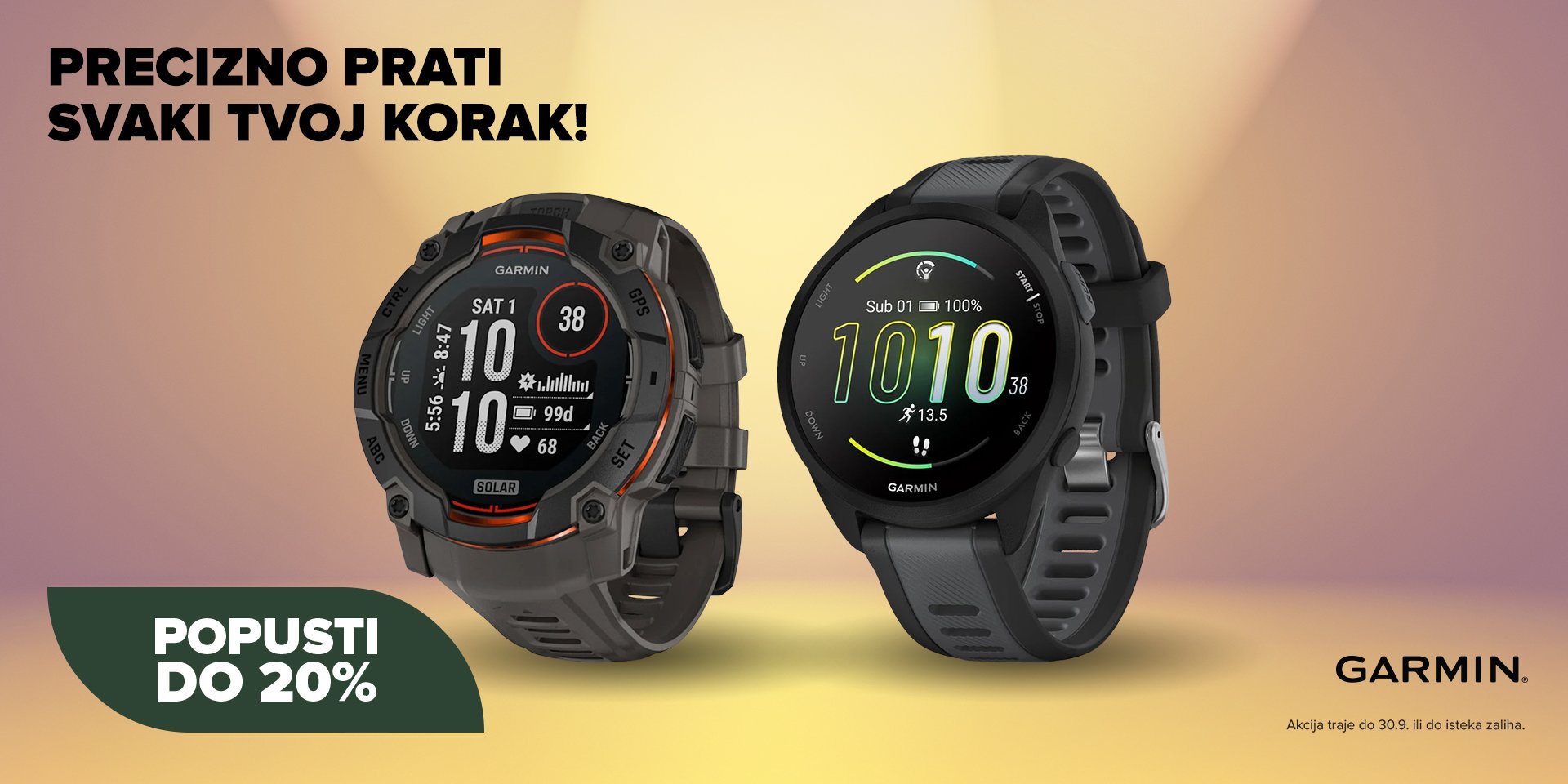 Garmin satovi rujan